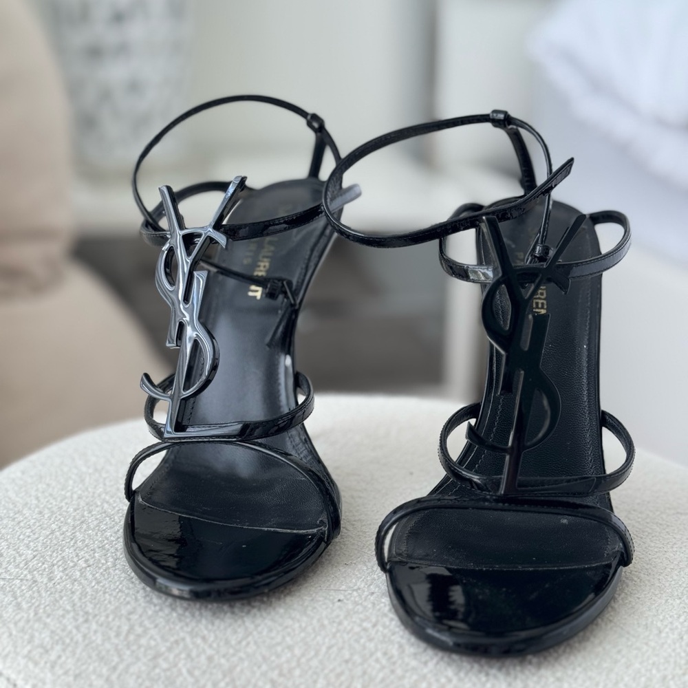 Yves Saint Laurent Black Stiletto Heels